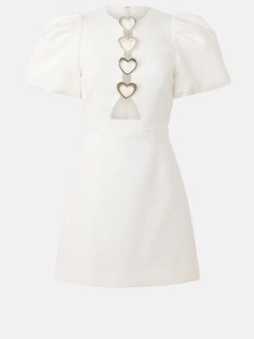 rebecca vallance ophelia mini dress Buy Rebecca Vallance White Ophelia Mini Dress in Crpe For Women Online